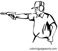 Shooting Sports Coloring Pages