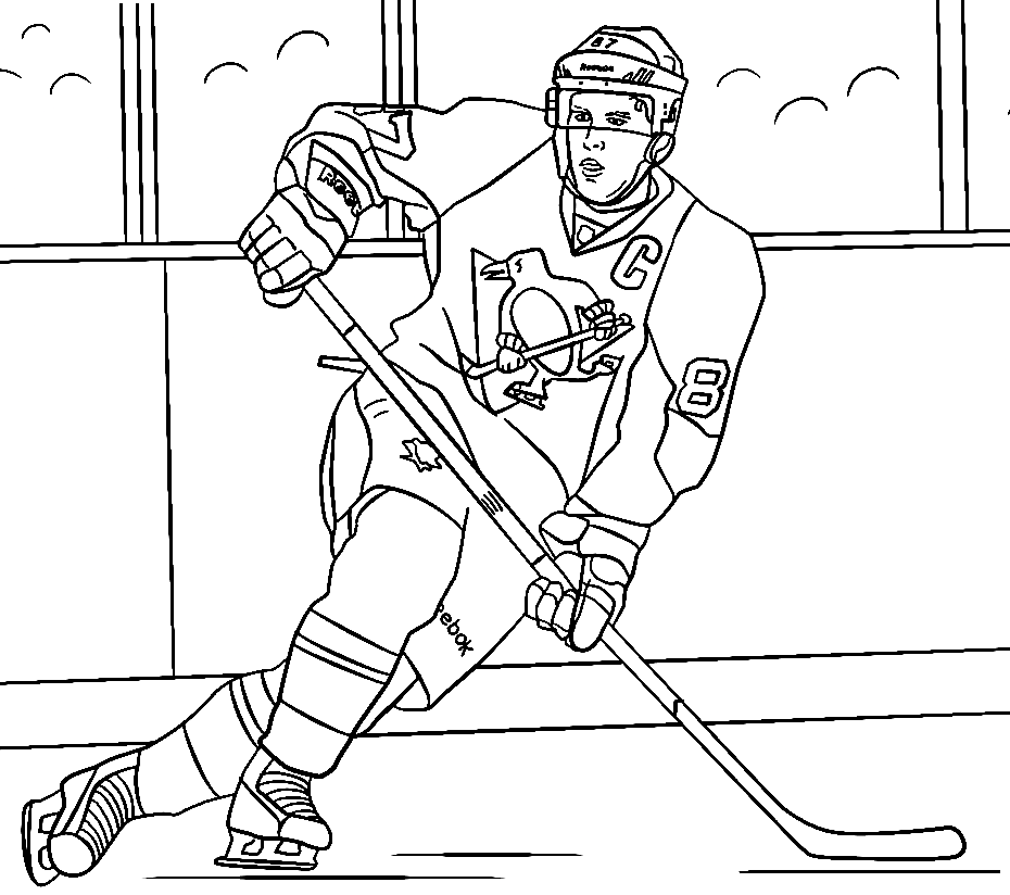 Sidney Crosby Coloring Pages