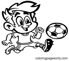 Desenhos de futebol para colorir