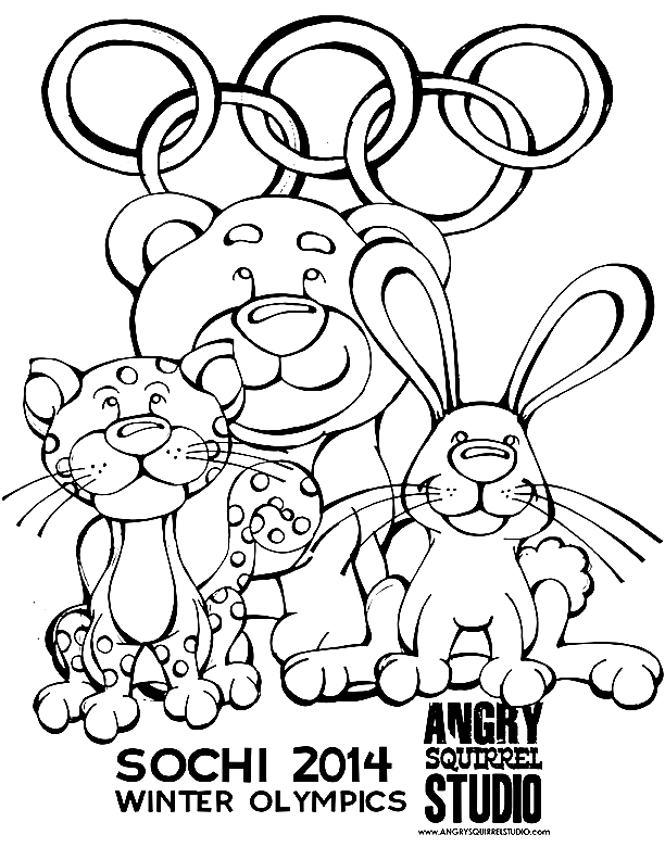 2022 winter olympic coloring pages