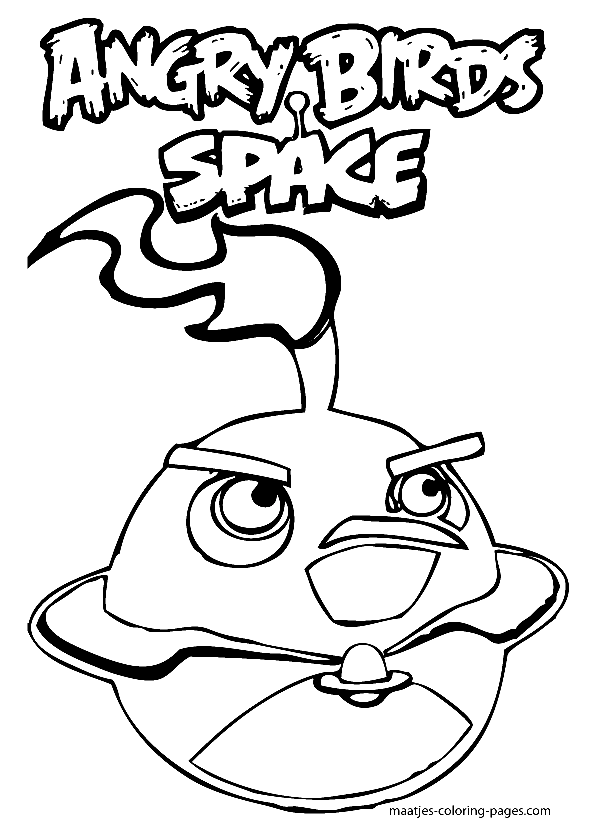 Space Bomb Coloring Page