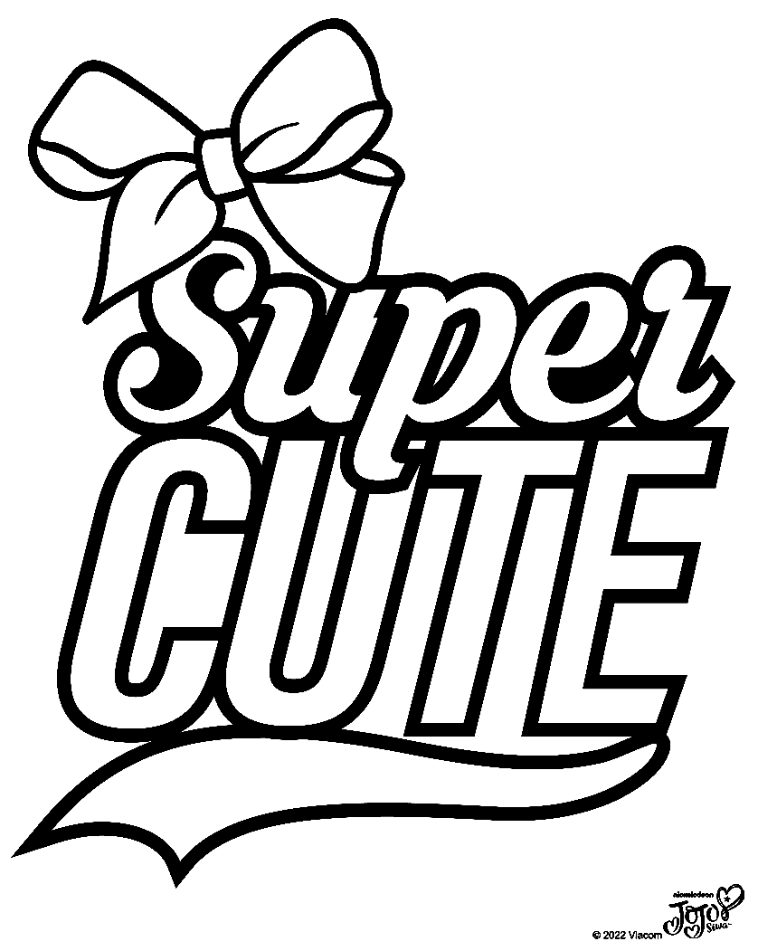 Super Cute Coloring Page
