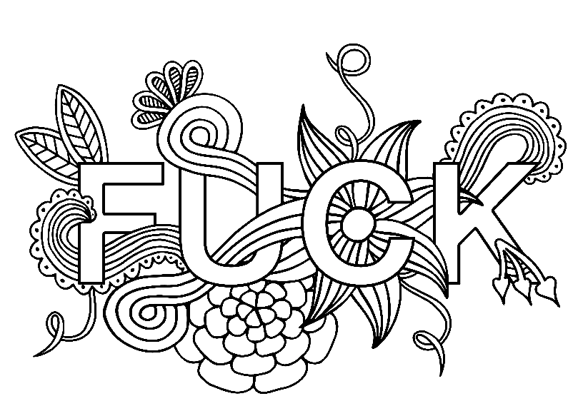 Swear Word Image Coloring Pages