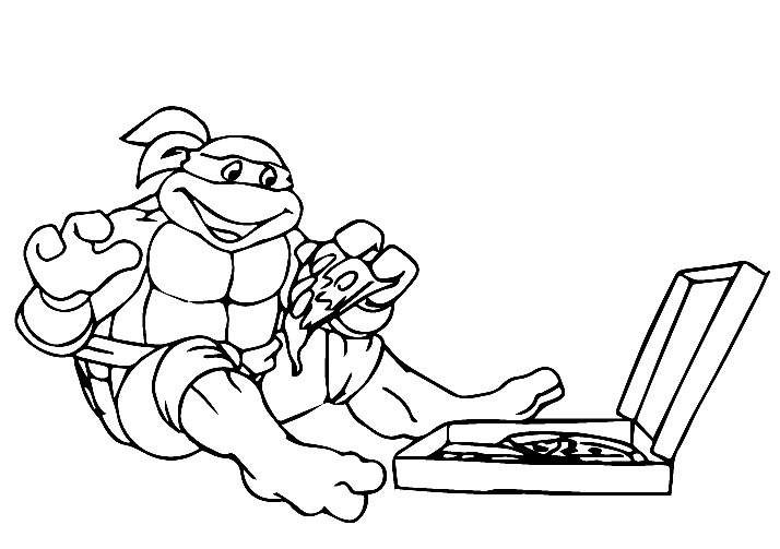 TMNT Donatello ama la pizza delle Tartarughe Ninja