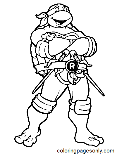 TMNT Raphael Coloring Pages