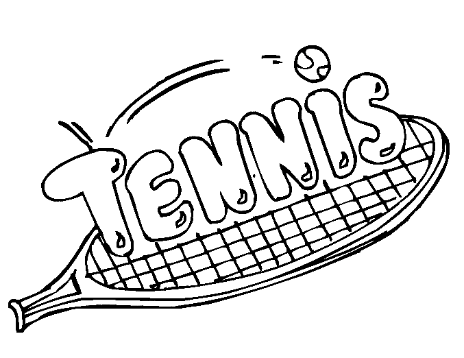 صفحة تلوين أوراق التنس