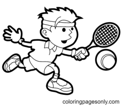 Tennis coloring pages Coloring Pages