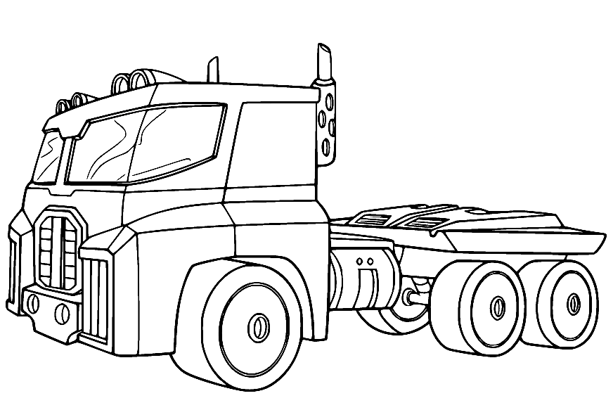 Optimus Prime Rescue Bots Academy Coloring Pages - Rescue Bots Coloring ...