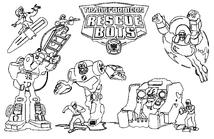 Transformers Rescue Bots Printable Coloring Pages