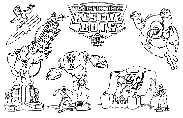 Transformers Rescue Bots para impressão em Rescue Bots