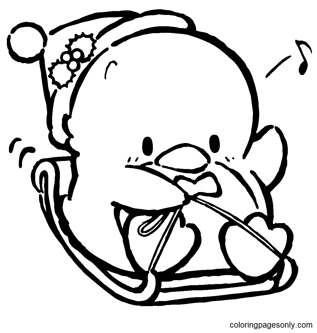 Tuxedo Sam Sanrio Coloring Page