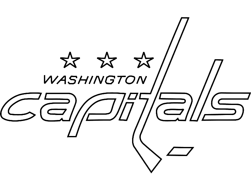 Раскраска Логотип Вашингтон Кэпиталз