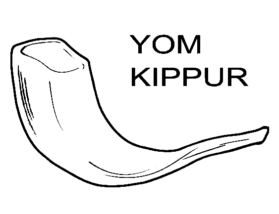 Página para colorir Yom Kipur