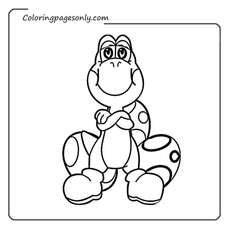 79 Free Printable Yoshi Coloring Pages