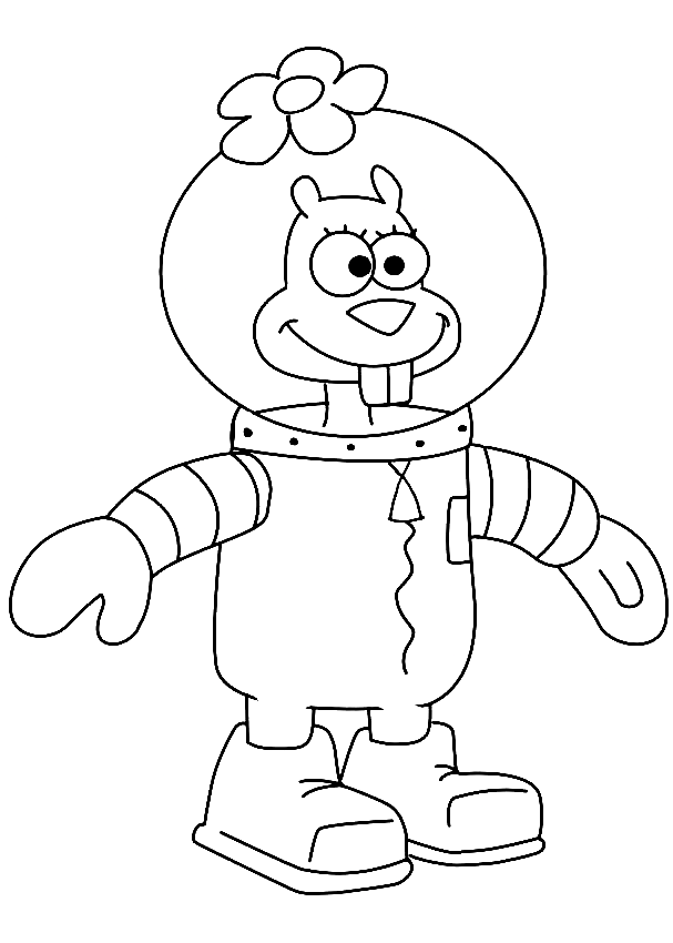 36 Free Printable Sandy Cheeks Coloring Pages