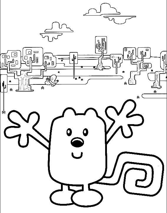 Amazing Wubbzy Coloring Pages
