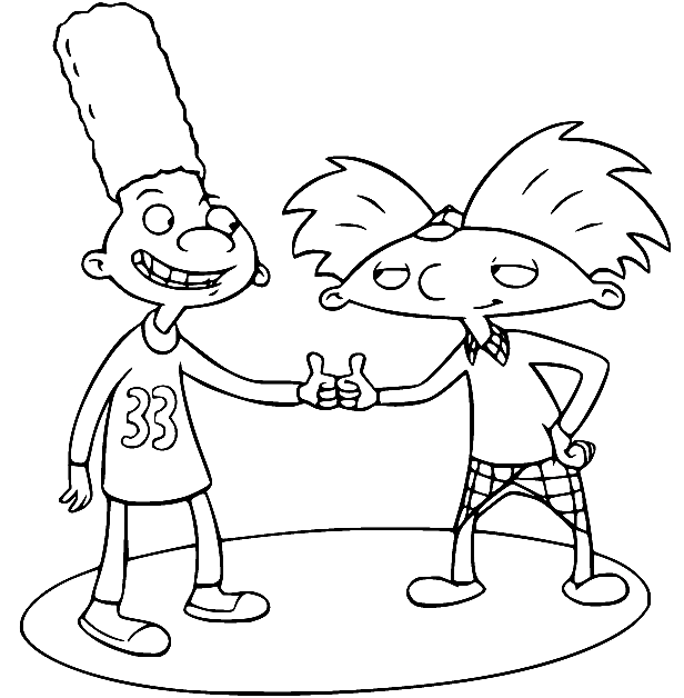 Arnold and Gerald Coloring Page