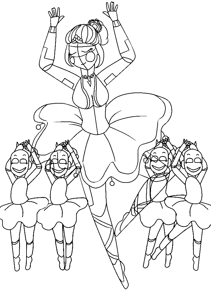 Ballora Free Printable Coloring Pages