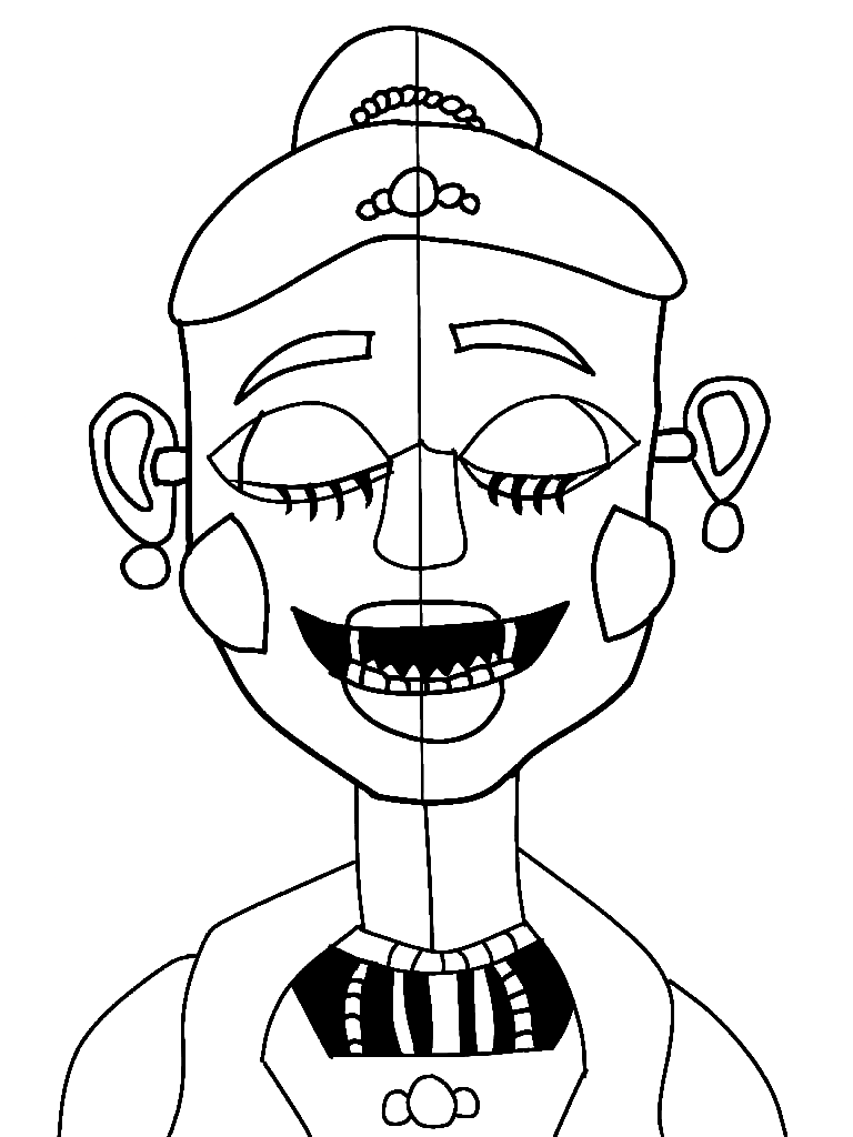 Ballora from FNAF Coloring Page