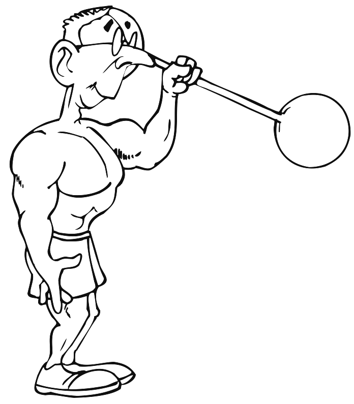Barbell Coloring Pages
