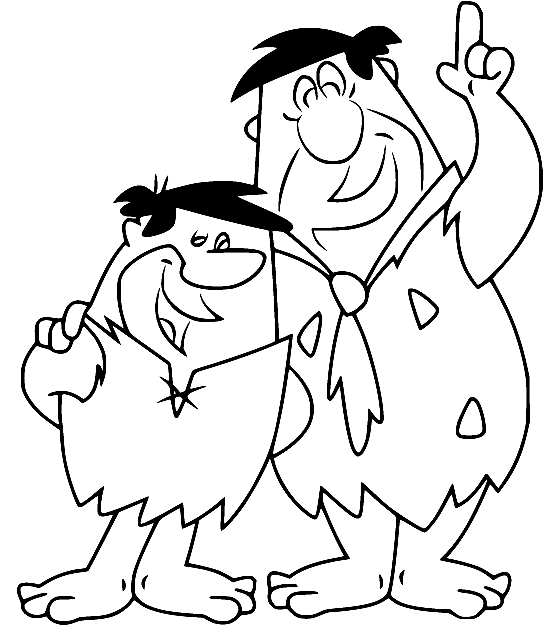 Barney y Fred de Los Picapiedra