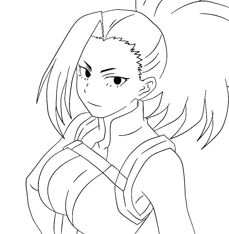 Yaoyorozu Coloring Page Free Printable Coloring Pages