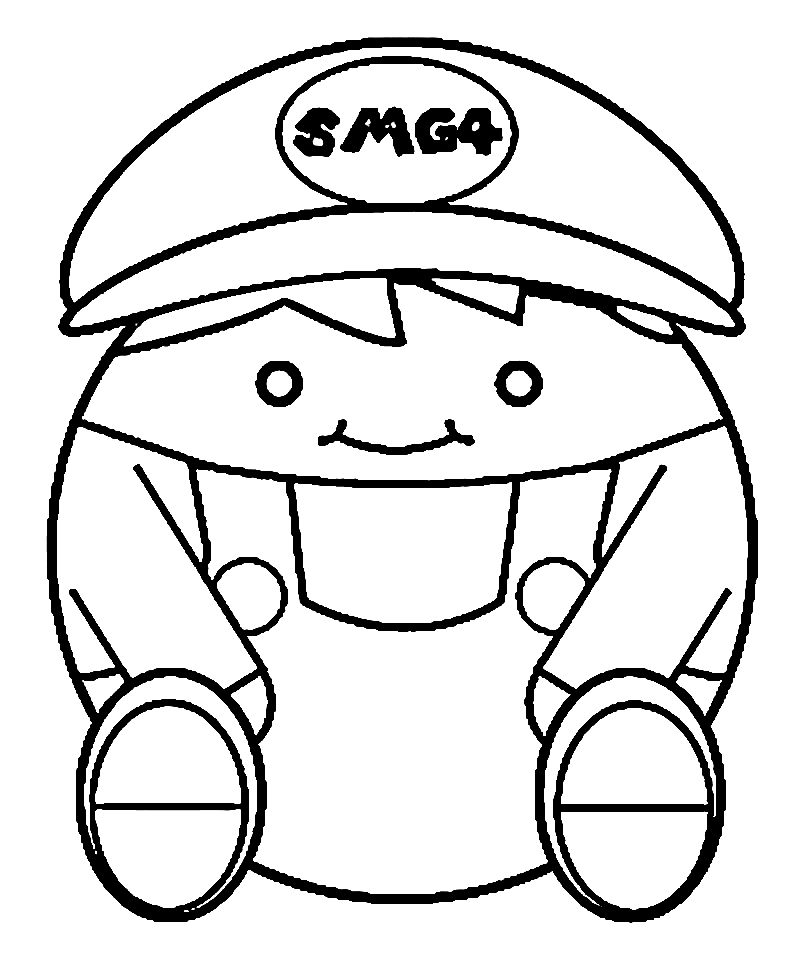 Раскраска Beeg SMG4
