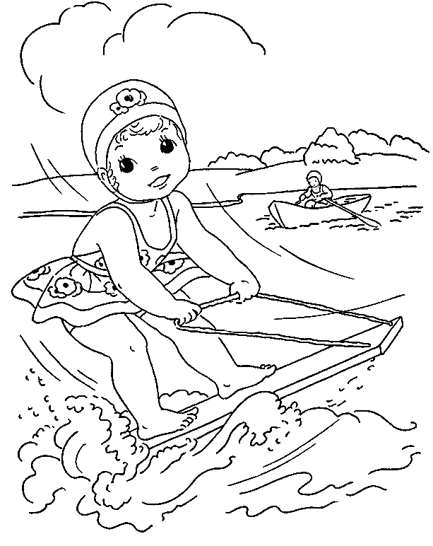 Betty Water Skiing from Water Sports
