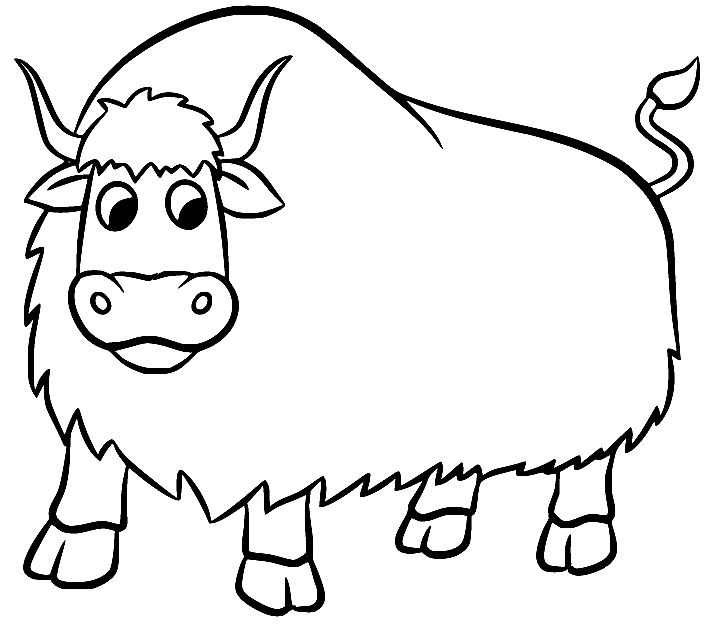 Big Yak Coloring Pages