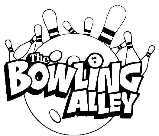 Bowling Alley Coloring Page