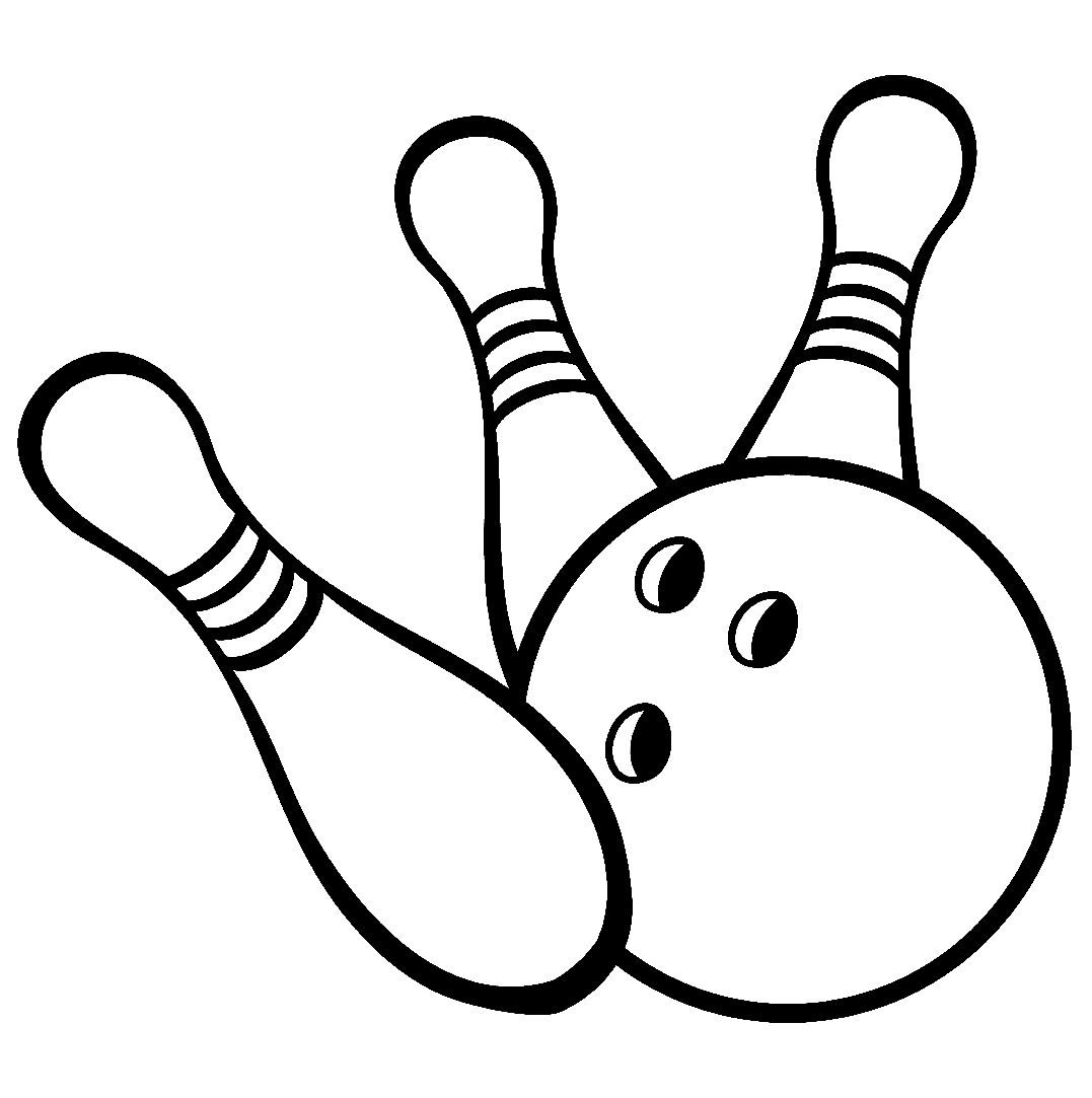 Boule de bowling avec épingles de Bowling