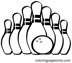 Bowling Coloring Pages