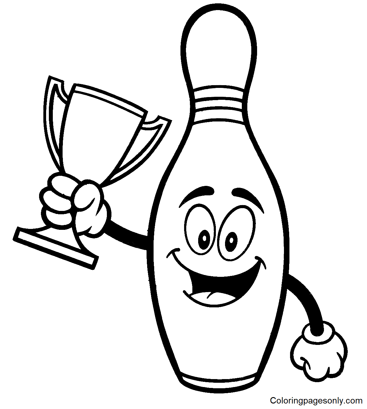 保龄球瓶与保龄球奖杯