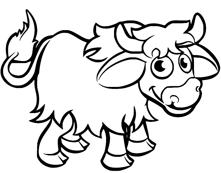 卡通牦牛从牦牛