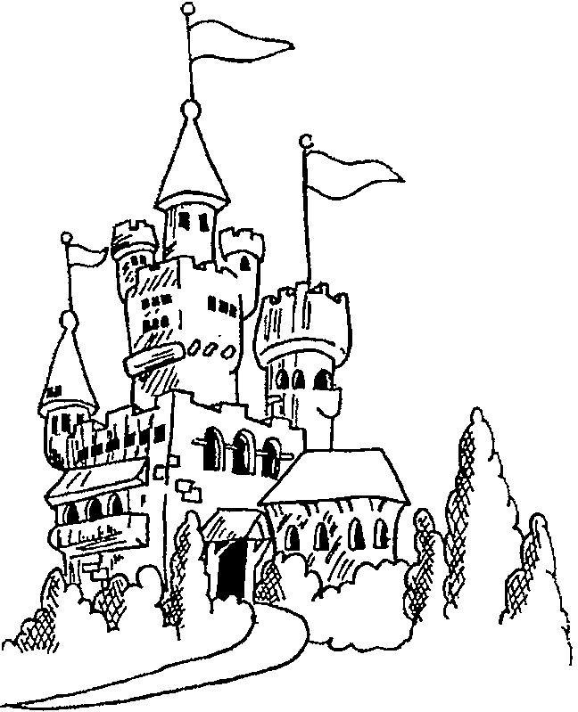 Castle to Print Coloring Pages