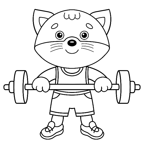 Levantamiento de pesas para gatos de levantamiento de pesas