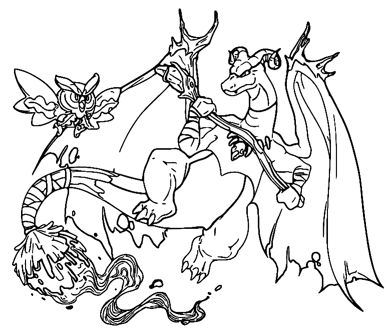 Charizard Pokemon Halloween Coloring Pages