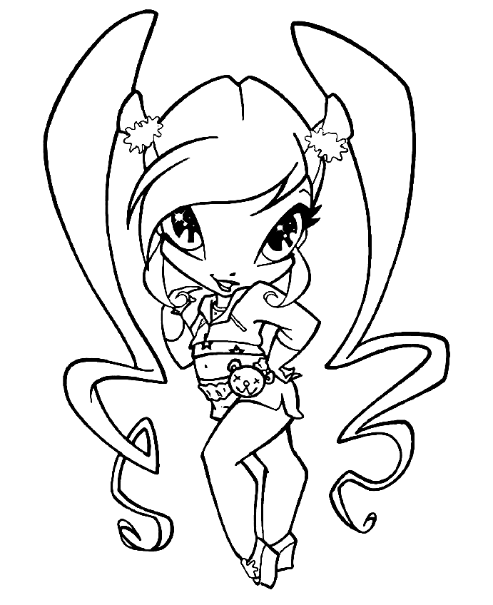 Chatta From Pop Pixie Coloring Pages