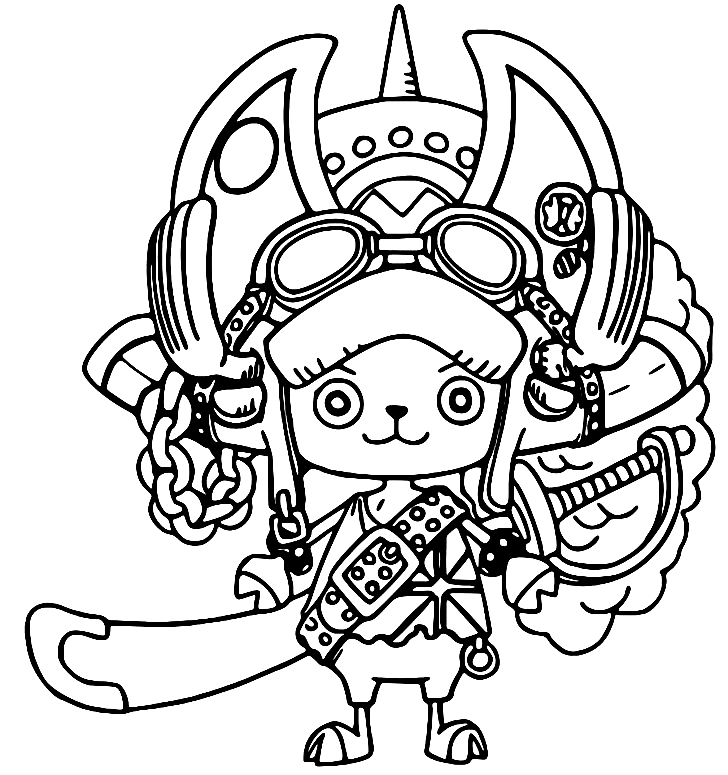 Chopper One Piece Film Red Coloring Pages