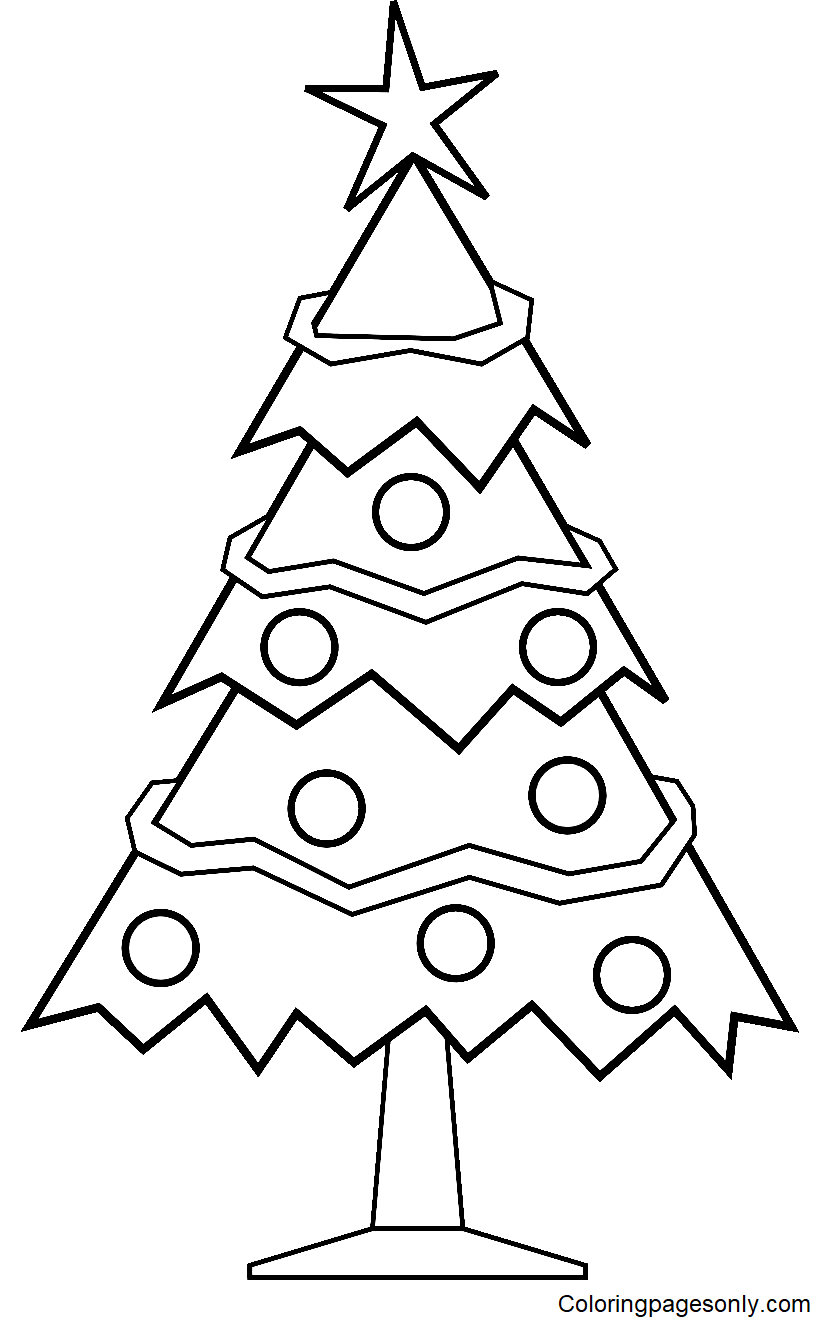 Christmas Tree 2022 Coloring Page Free Printable Coloring Pages