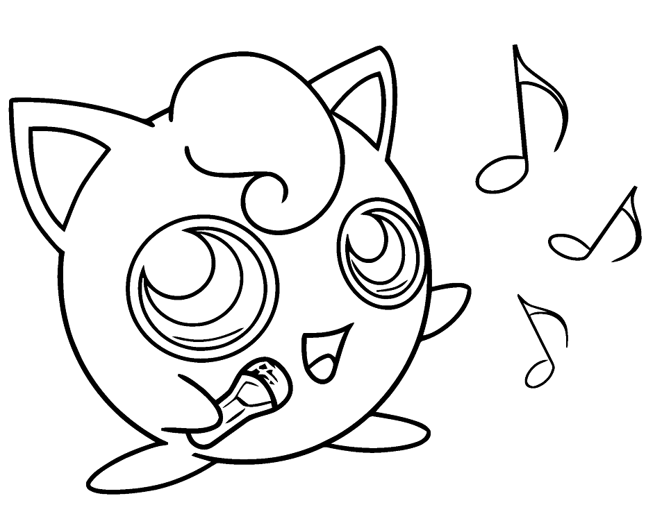 Jigglypuff 可爱的 Jigglypuff 唱歌