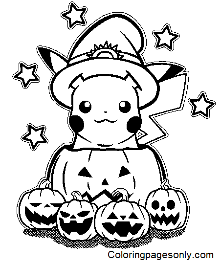 Mignon Pikachu Halloween de Cute Halloween