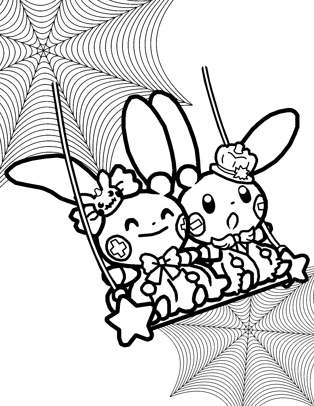 Cute Pokemon Halloween Coloring Pages