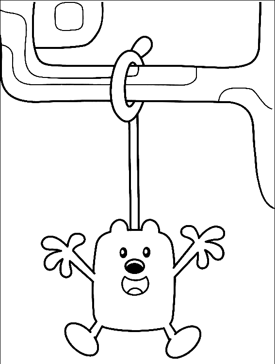 Cute Wubbzy Coloring Pages