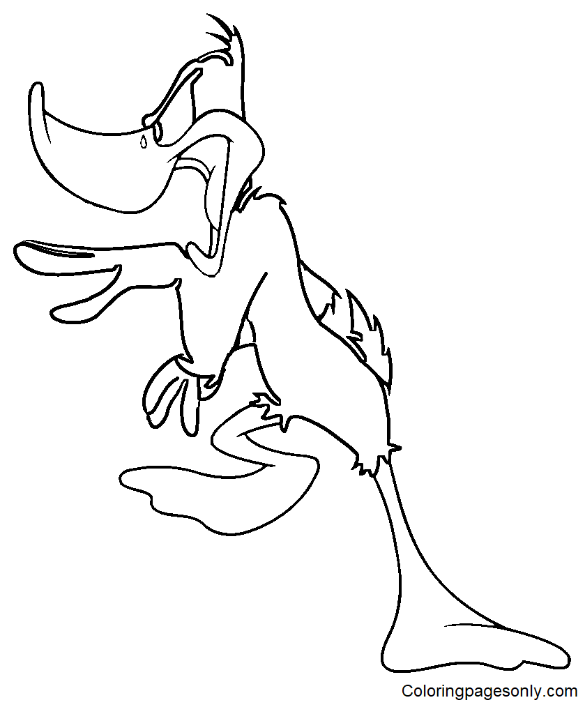 Daffy Duck Sheets Coloring Page