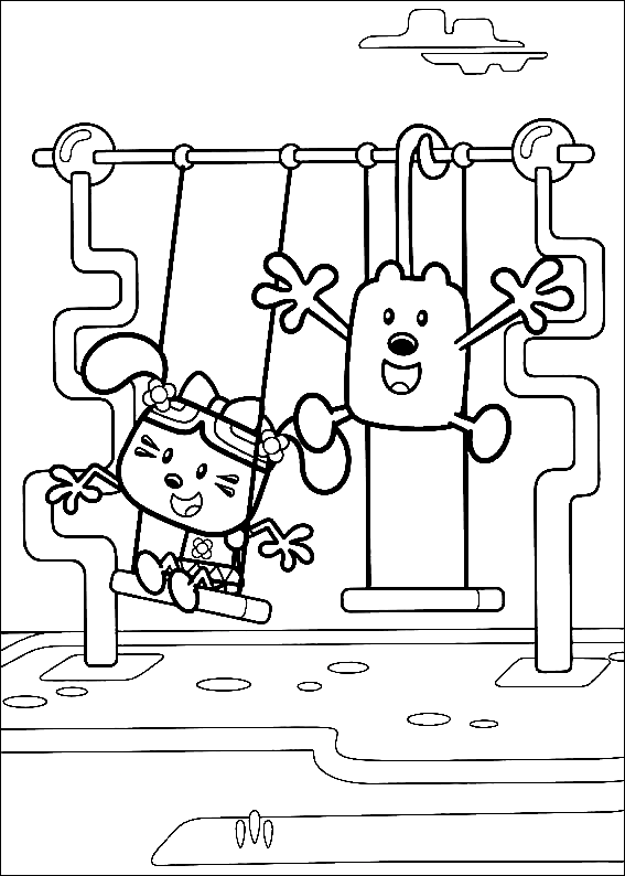Daizy and Wubbzy Coloring Pages