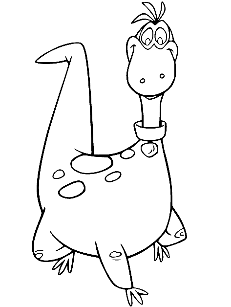 Dino Running Coloring Page
