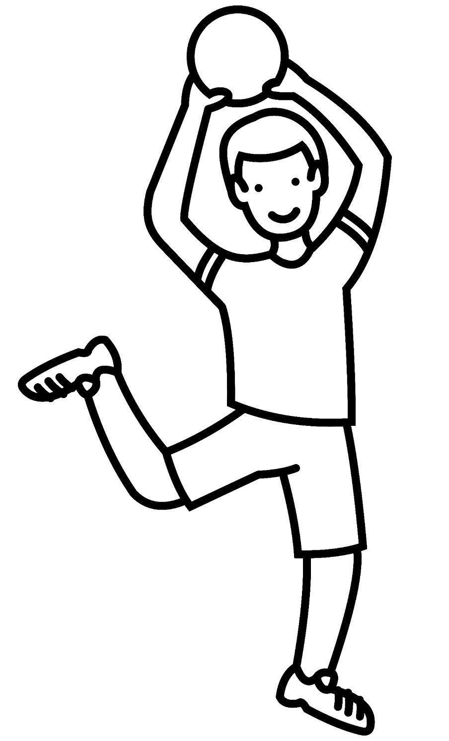 Dodgeball for Kids Coloring Page