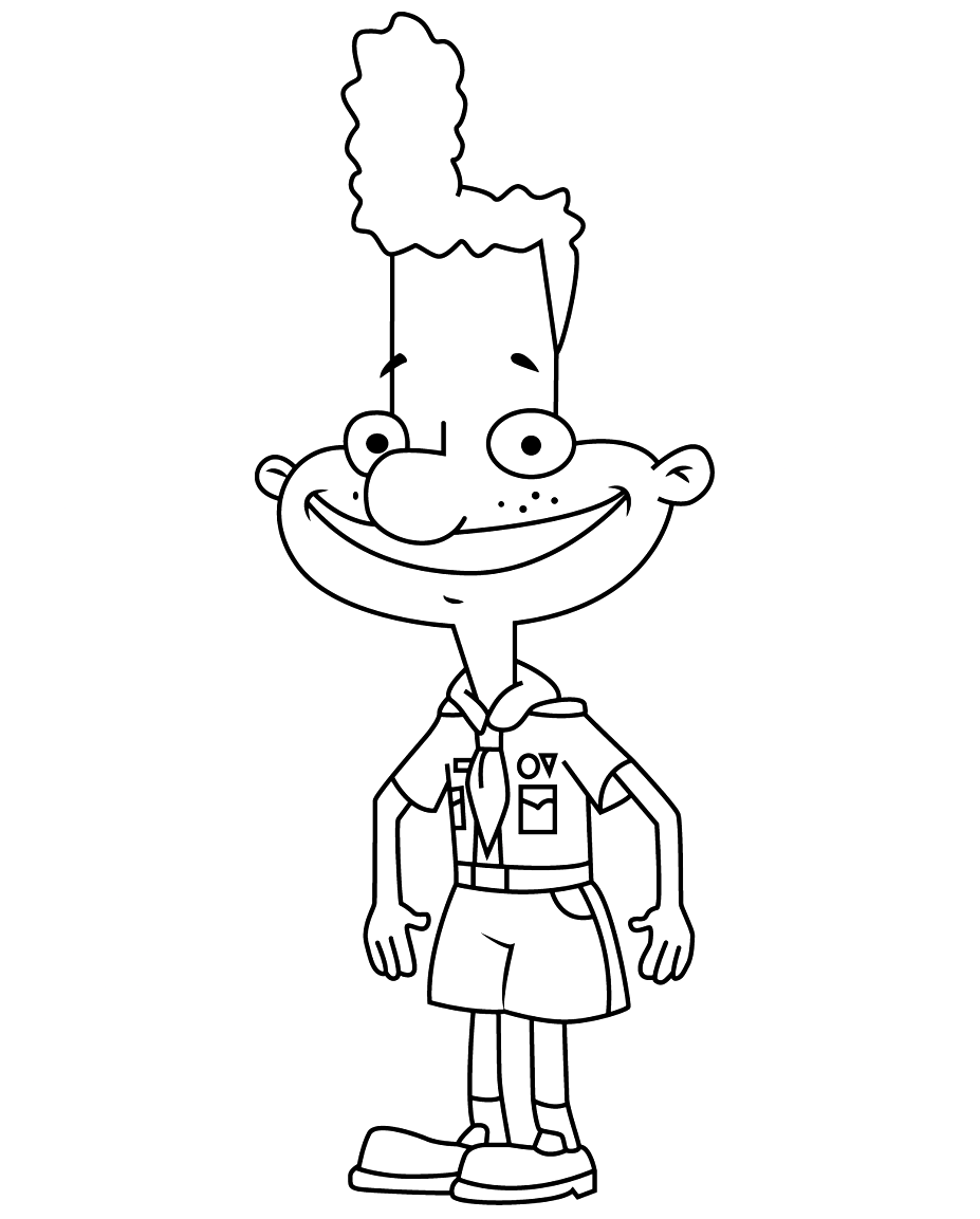 Eugene Horowitz Hey Arnold! Coloring Pages