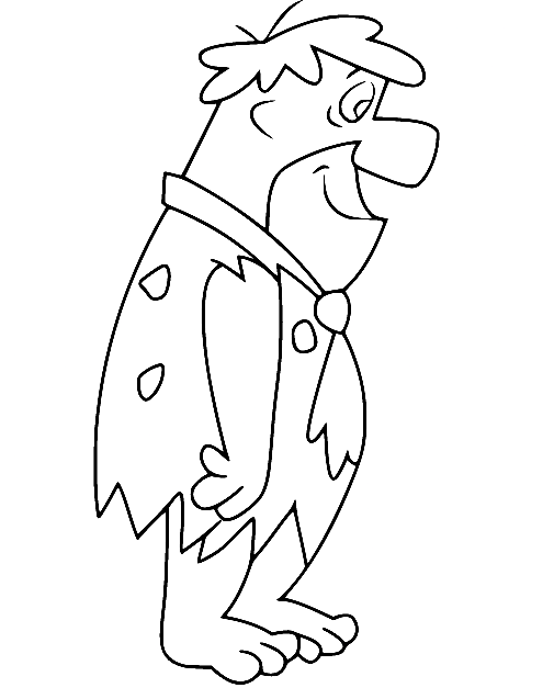 Fred Flintstone Coloring Pages